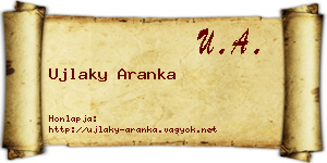 Ujlaky Aranka névjegykártya
